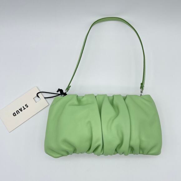 STAUD | NWT Bean Convertible Bag in Agave Mint Green Leather - Picture 4 of 11